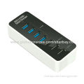 4-port USB 3.0 hubs, charger for iPhone/iPad, 12V/5A power adapter, compatible with USB 2.0/USB 1.1New